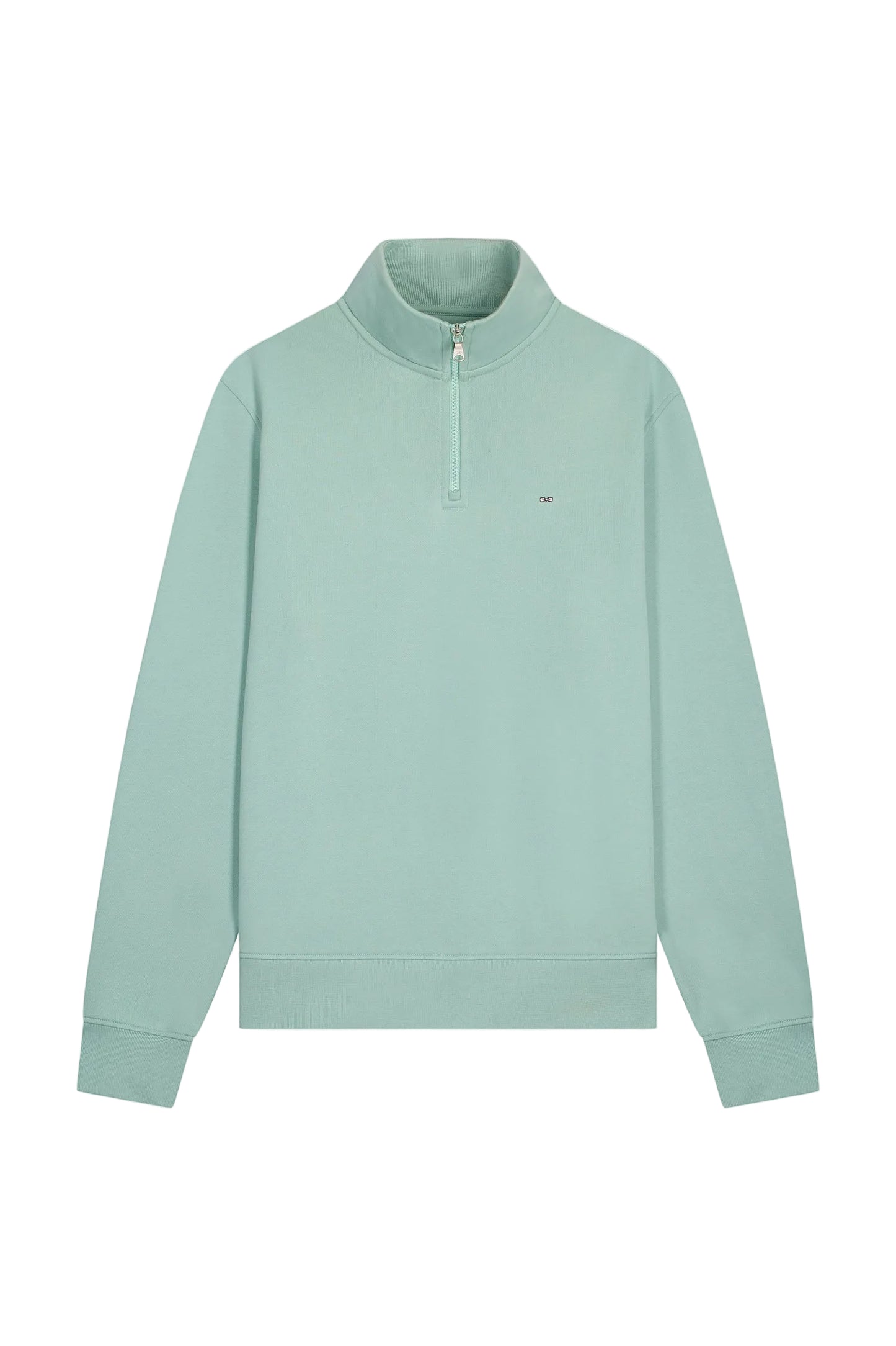 Eden Park cotton fleece trucker collar zip sweatshirt