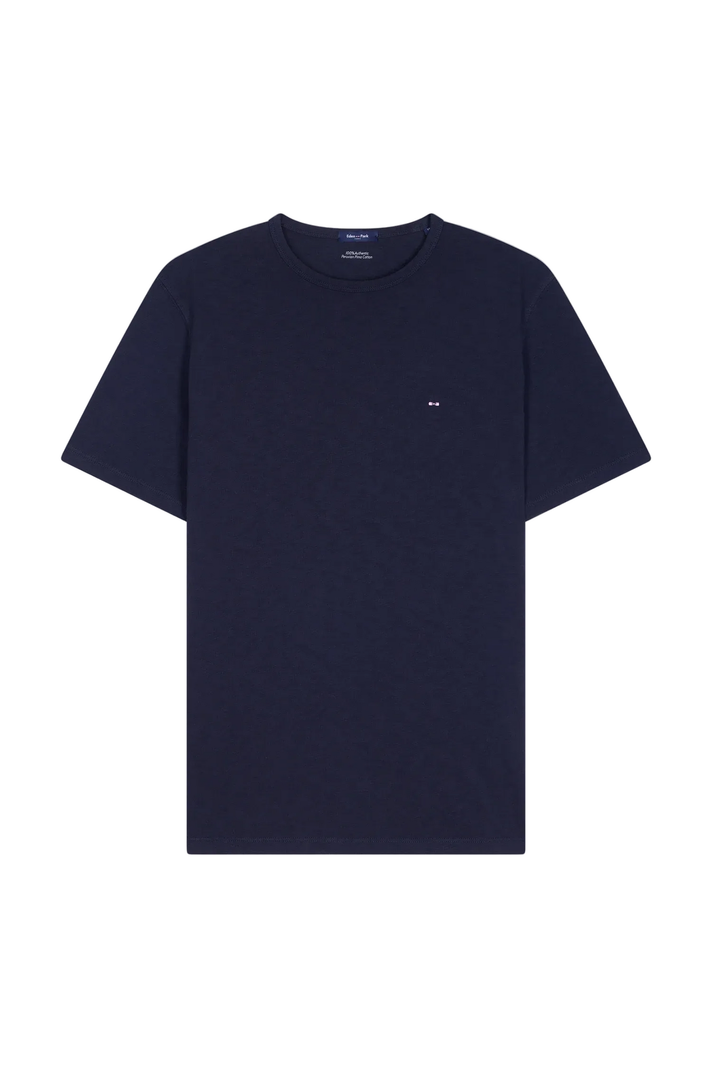 Eden Park Short-sleeved slub cotton jersey t-shirt with regular fit