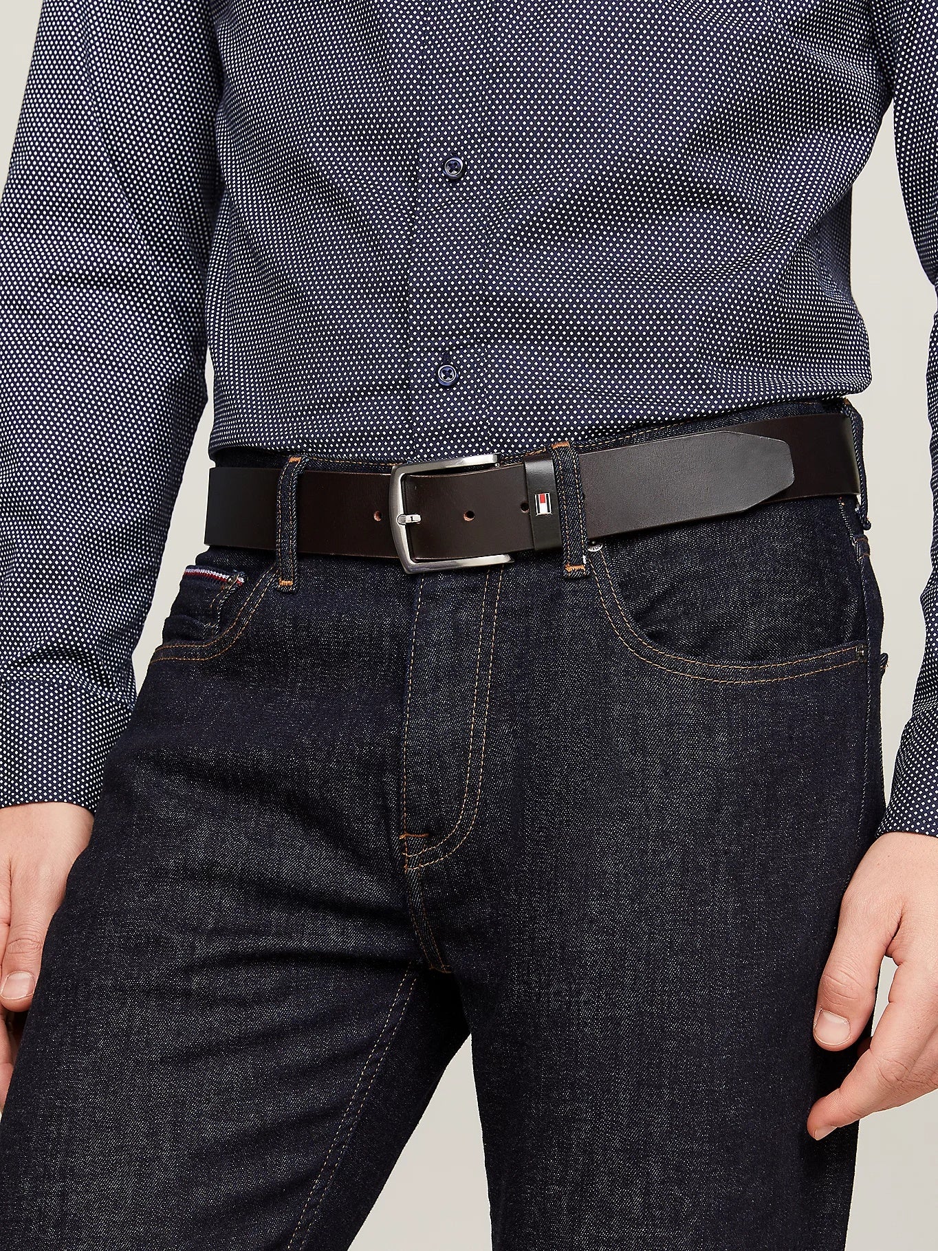 Tommy Hilfiger Denton Leather Belt