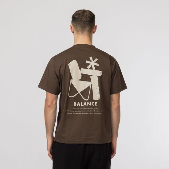 Snow Peak Elemental Balance T-Shirt - Brown