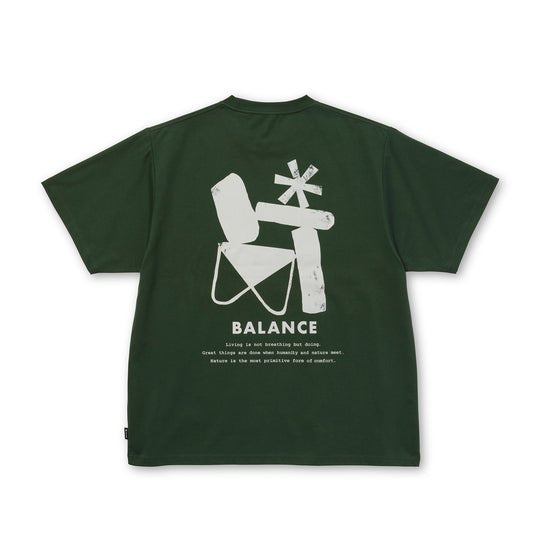 Snow Peak Elemental Balance T-Shirt - Dark Green