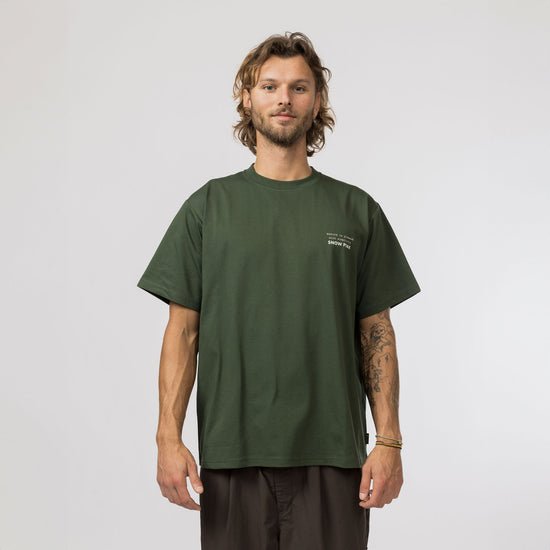 Snow Peak Elemental Balance T-Shirt - Dark Green