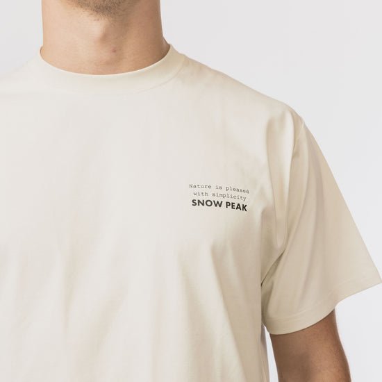 Snow Peak Elemental Balance T-Shirt - Ivory