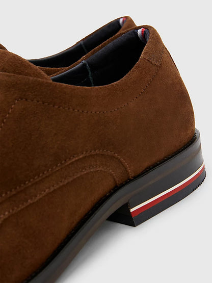 Tommy Hilfiger Signature Heel Suede Lace-up Shoes