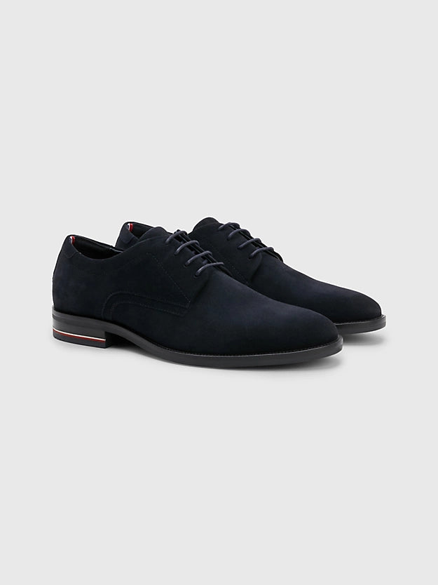 Tommy Hilfiger Signature Heel Suede Lace-up Shoes