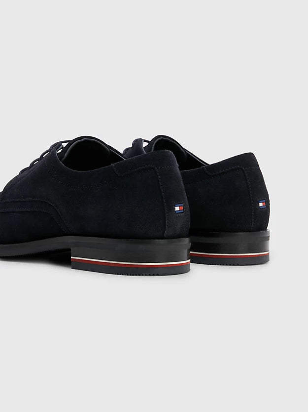 Tommy Hilfiger Signature Heel Suede Lace-up Shoes