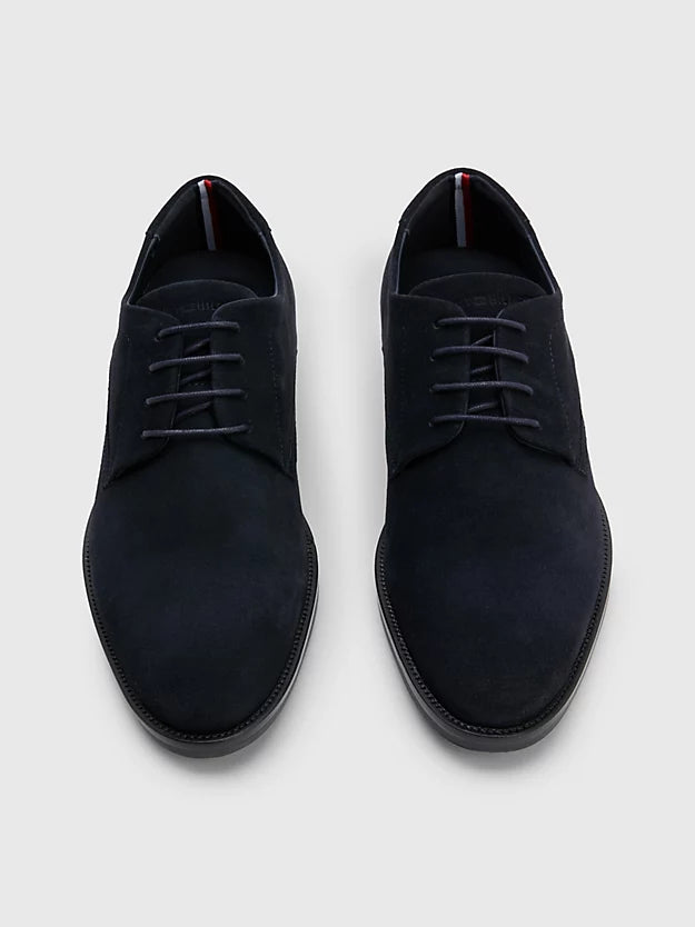 Tommy Hilfiger Signature Heel Suede Lace-up Shoes