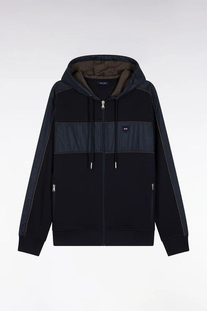 HOODED FULL ZIP SWEATER