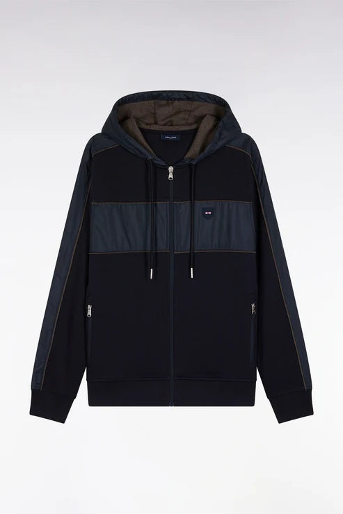HOODED FULL ZIP SWEATER