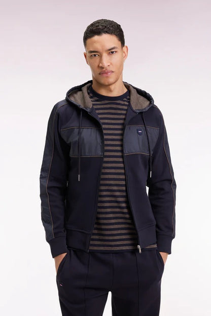HOODED FULL ZIP SWEATER