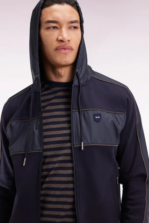 HOODED FULL ZIP SWEATER