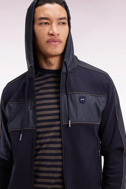 HOODED FULL ZIP SWEATER