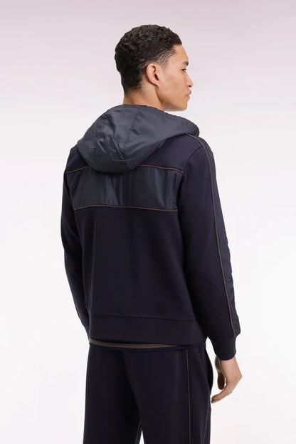 HOODED FULL ZIP SWEATER