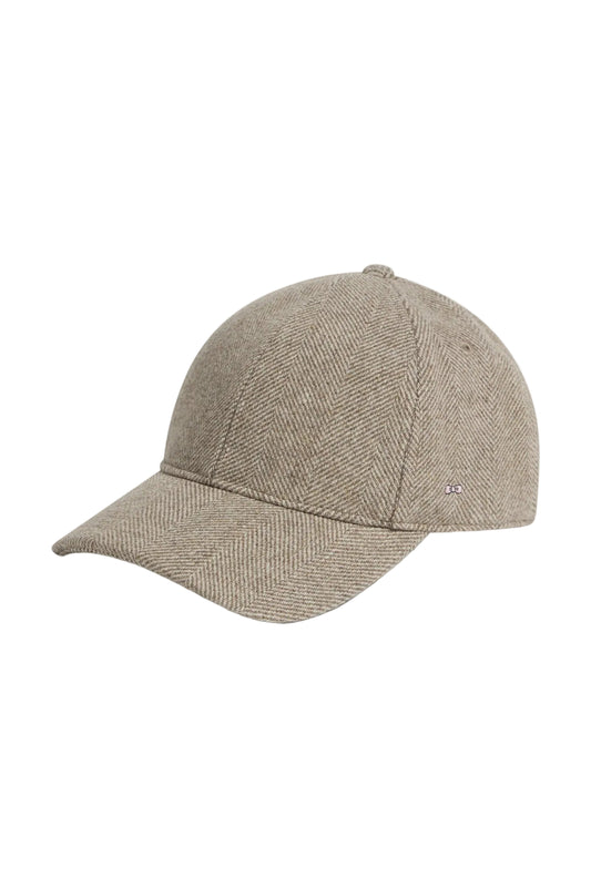 Eden Park Herringbone Wool Blend Cap – Beige