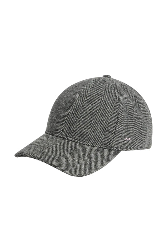 Eden Park Herringbone Wool Blend Cap – Grey