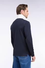 Eden Park Long Sleeve Pima Cotton Rugby Shirt - Navy