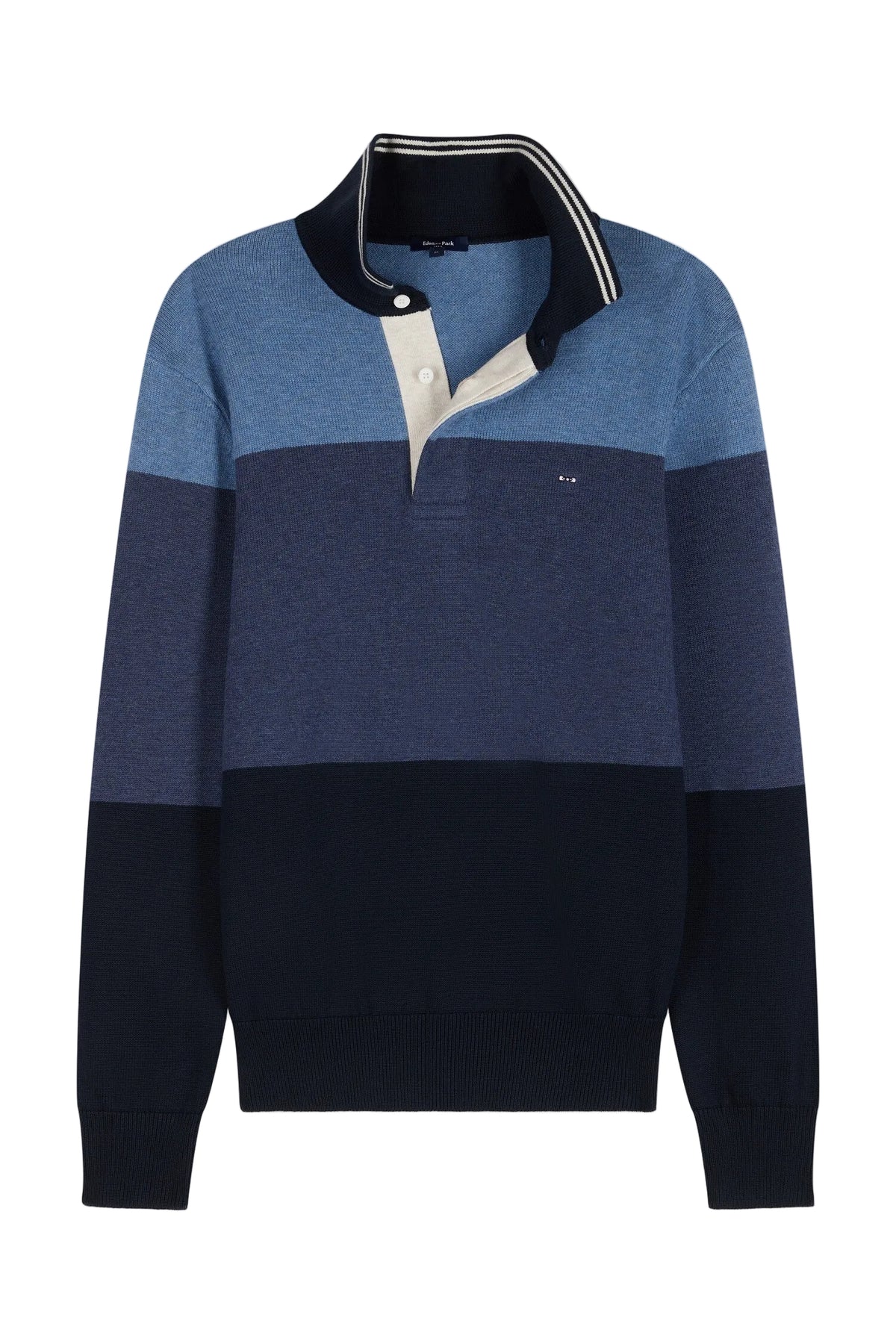 Eden Park Tricolor Rugby Shirt– Navy