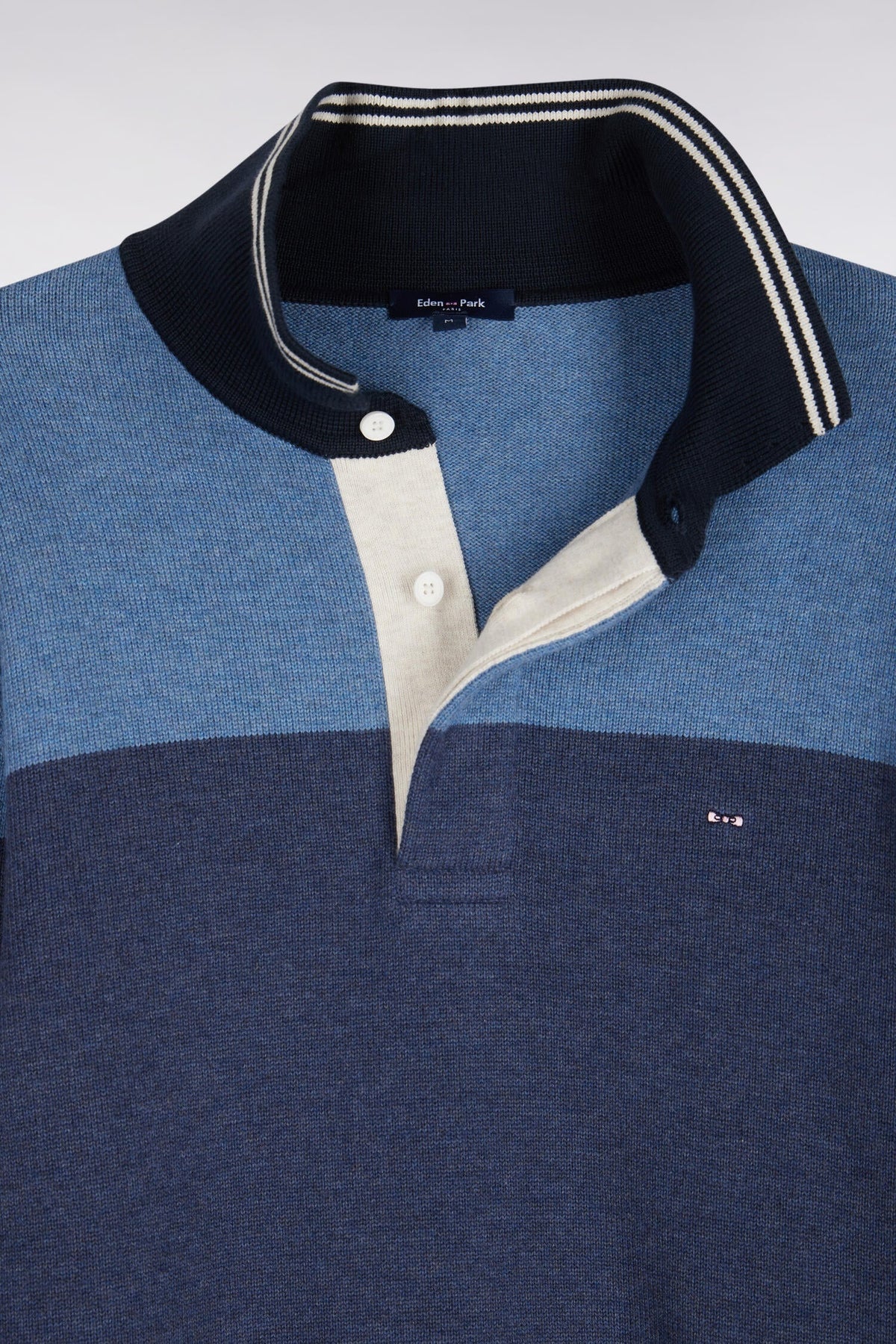 Eden Park Tricolor Rugby Shirt– Navy