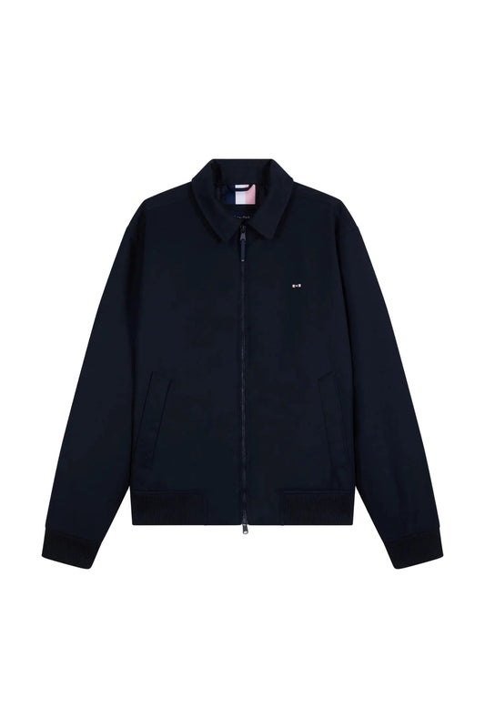 Eden Park Straight-Cut Nylon Blouson Jacket – Navy