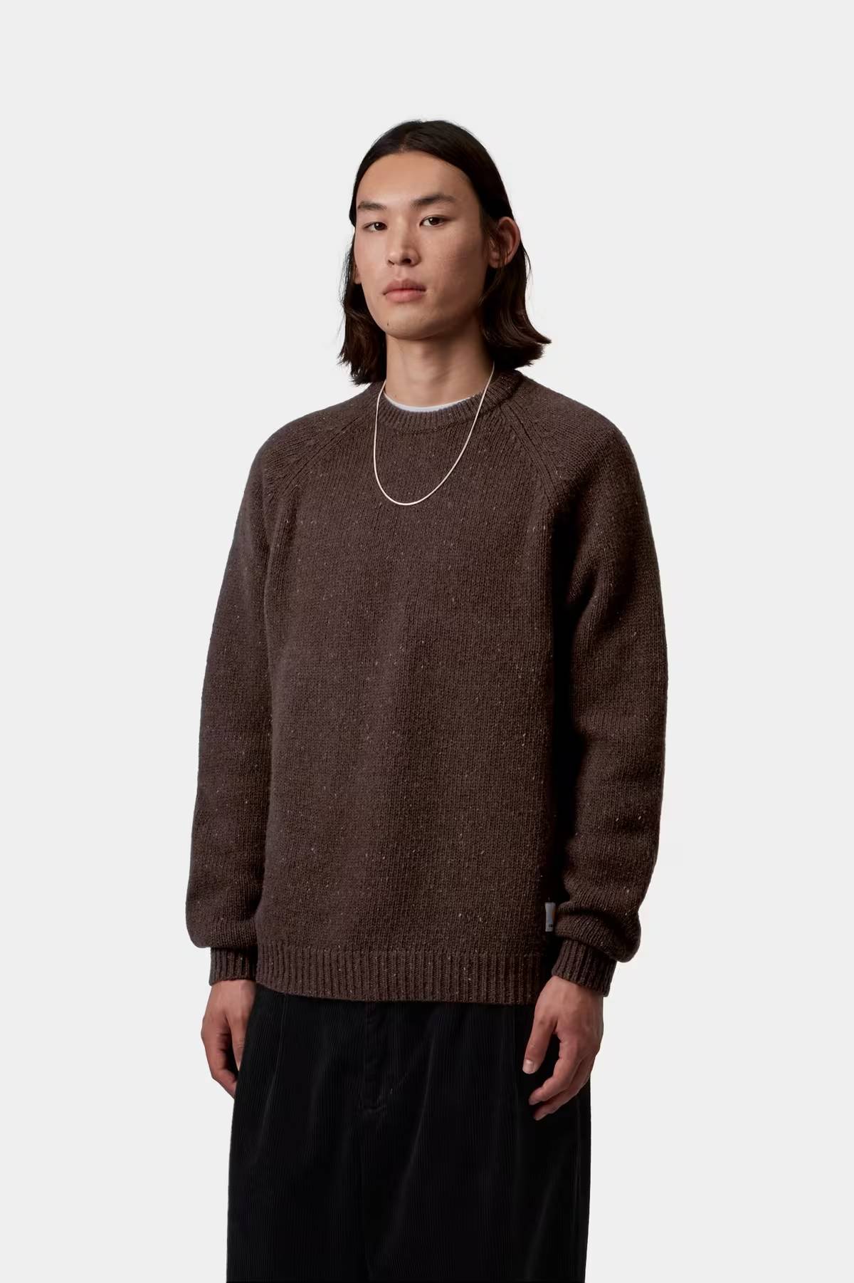 Carhartt WIP Anglistic Sweater – Speckled Tobacco