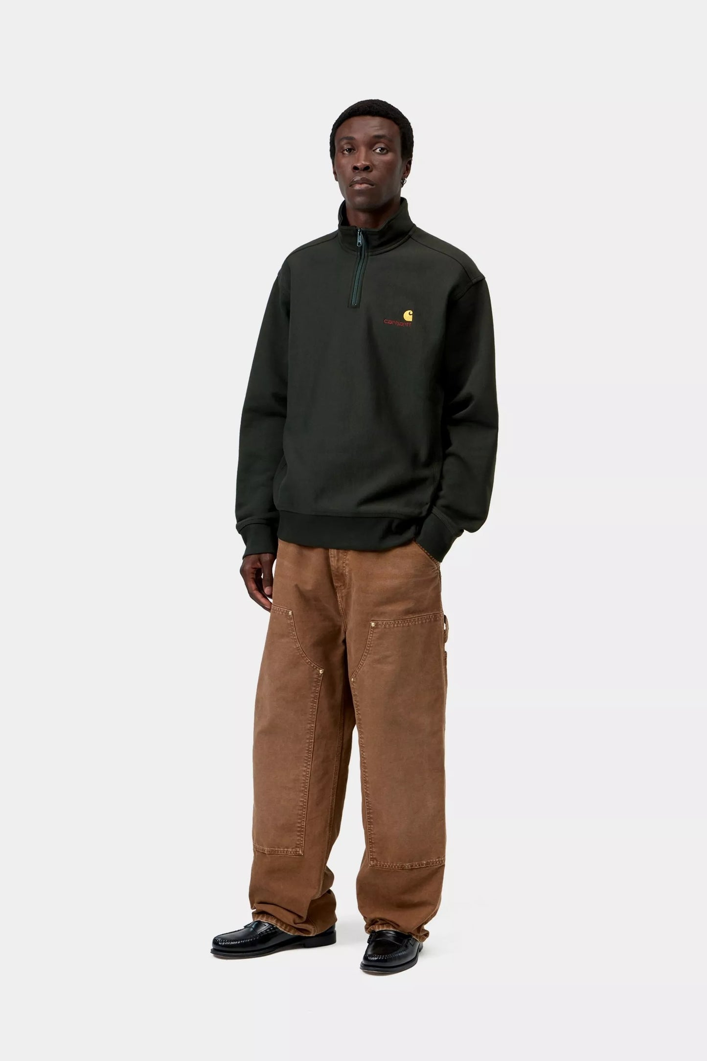 Carhartt WIP Half Zip American Script Sweatshirt