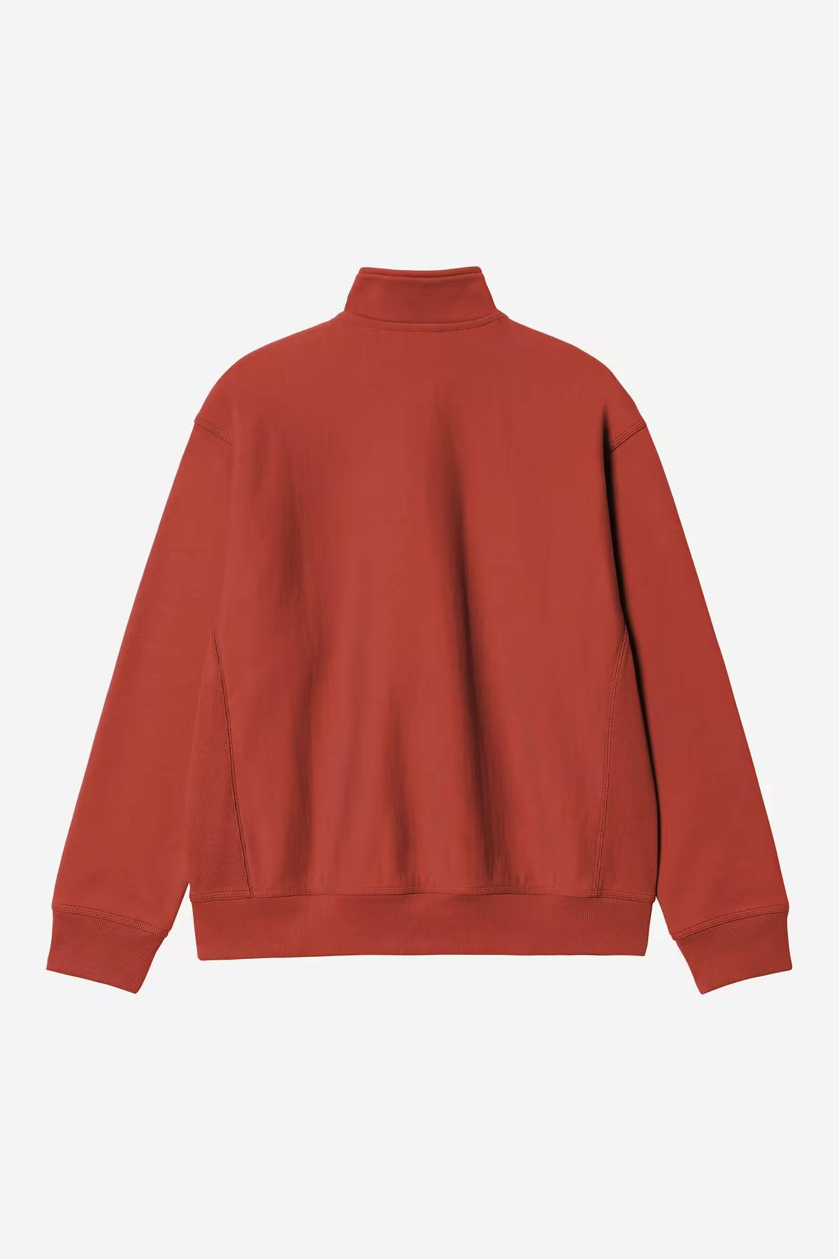 Carhartt WIP Half Zip American Script Sweatshirt - Red Oxide