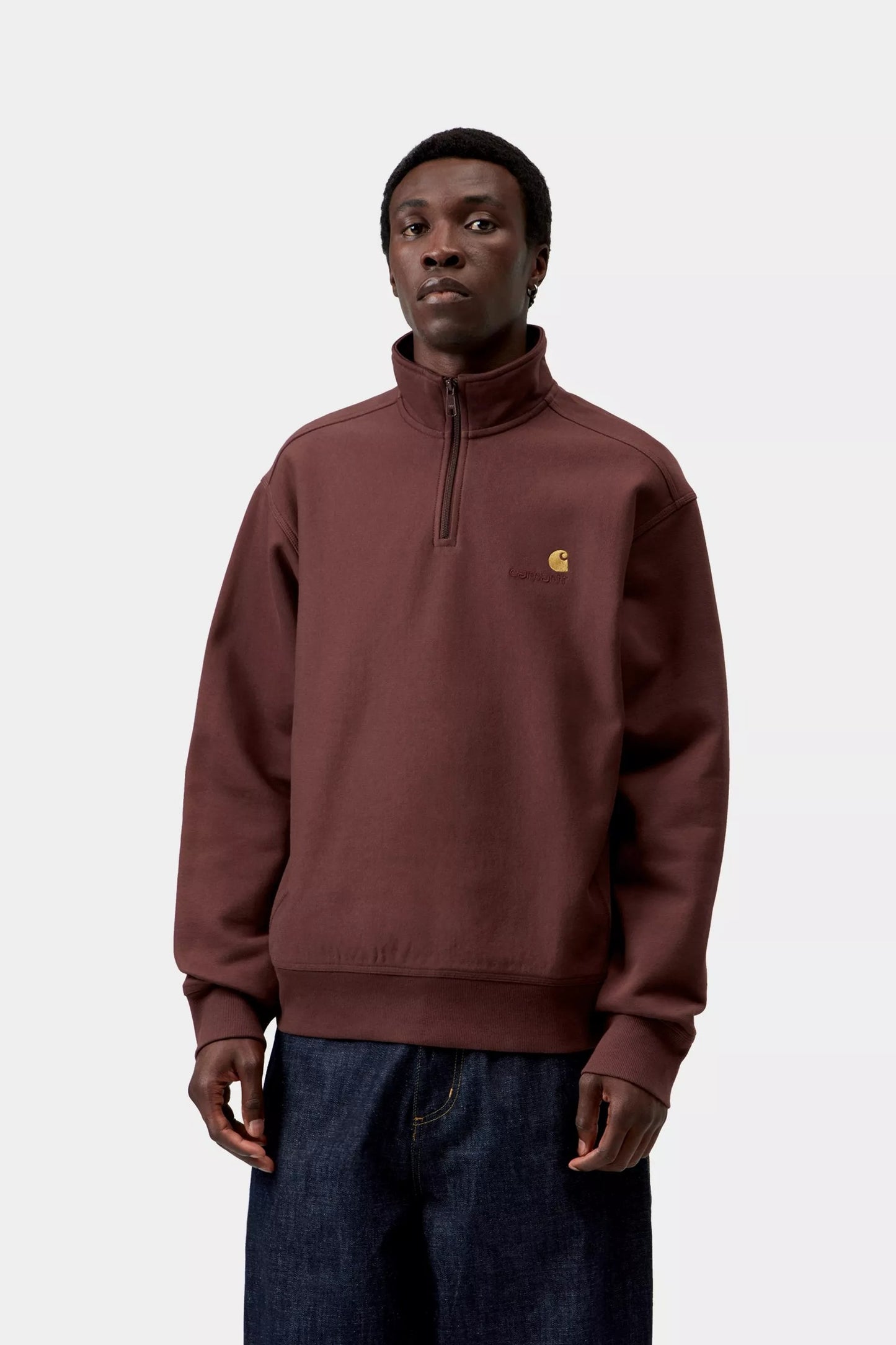Carhartt WIP Half Zip American Script Sweatshirt