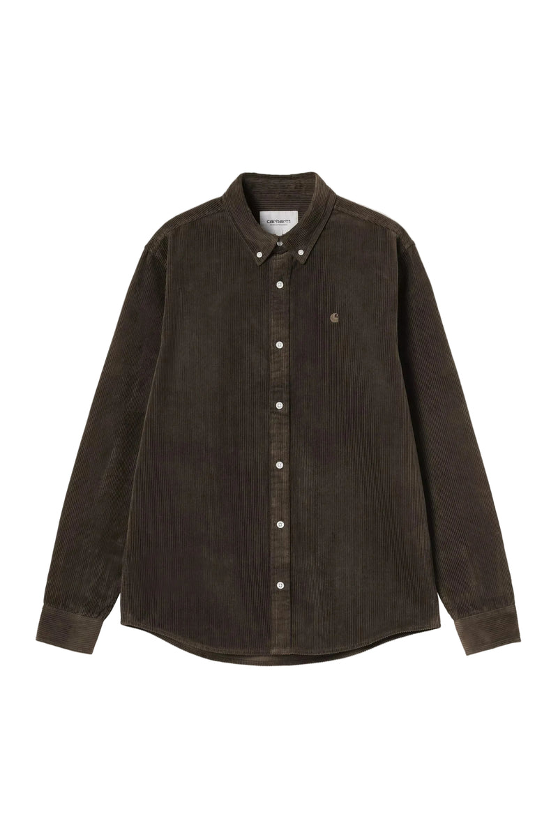 Carhartt WIP Madison Cord Shirt - Tobacco