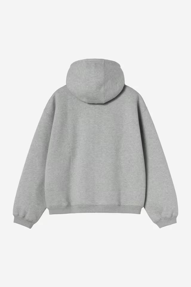 Carhartt WIP Hooded Ebbert Heavyweight Zip Hoodie – Grey Heather