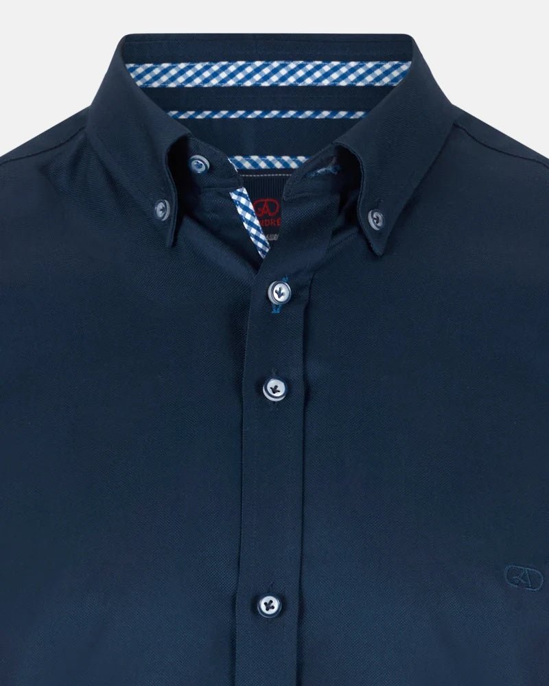 Andre JW Rhine Long Sleeve Casual Shirt - Navy