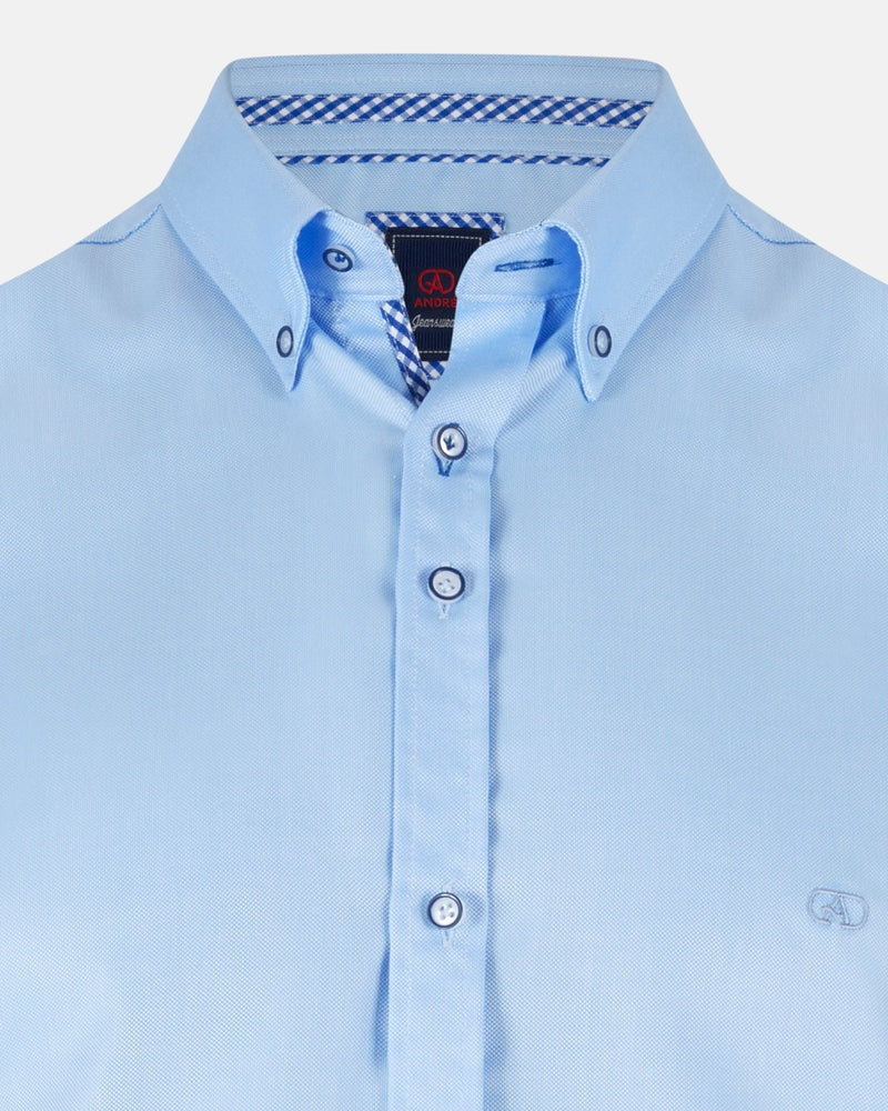 Andre JW Rhine Long Sleeve Casual Shirt – Blue