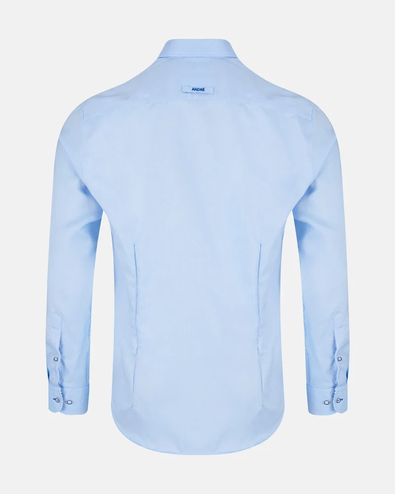 Andre JW Rhine Long Sleeve Casual Shirt – Blue