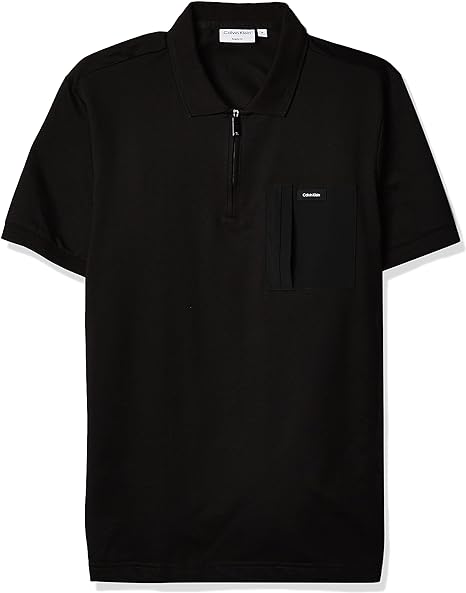 Calvin Klein Black Zip Polo Shirt