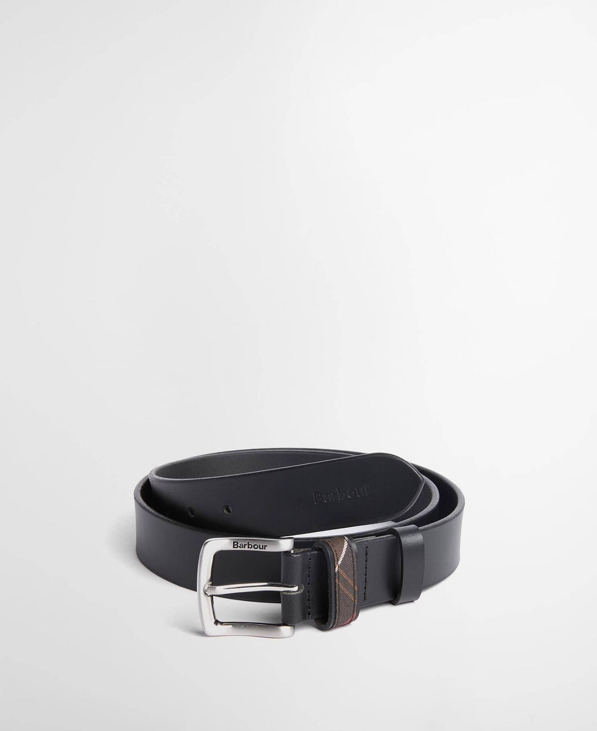 Barbour Esk Leather Belt - Black