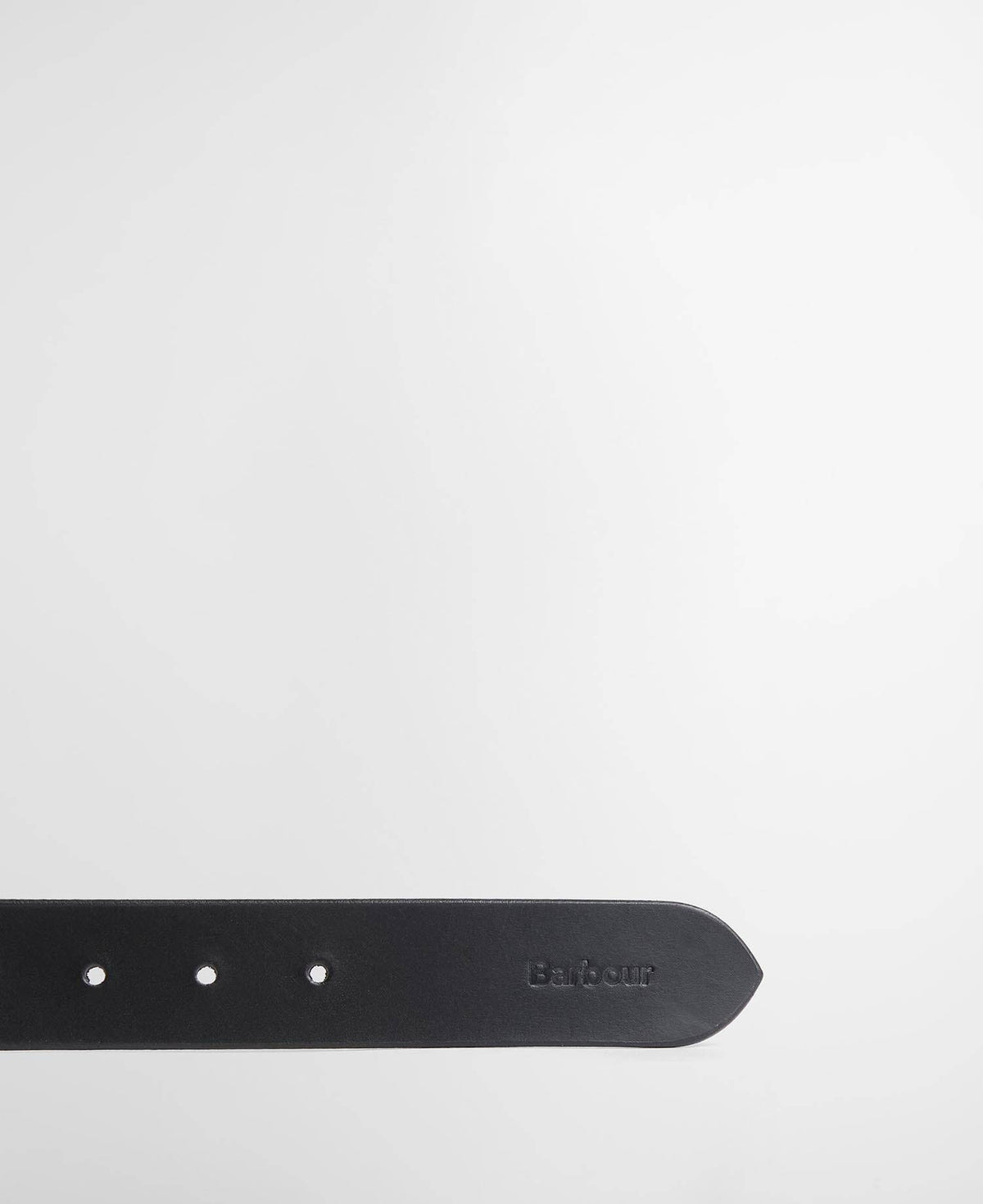 Barbour Esk Leather Belt - Black