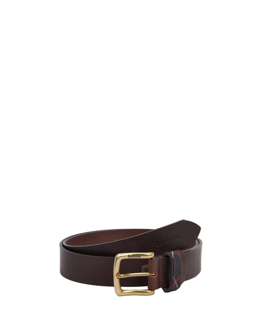 Barbour Esk Leather Belt - Classic Brown