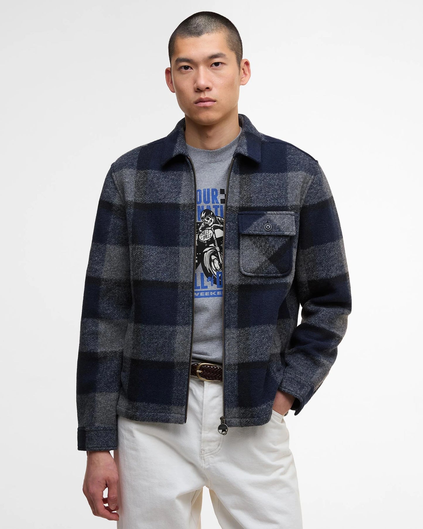 Hailwood Tartan Fleece Overshirt