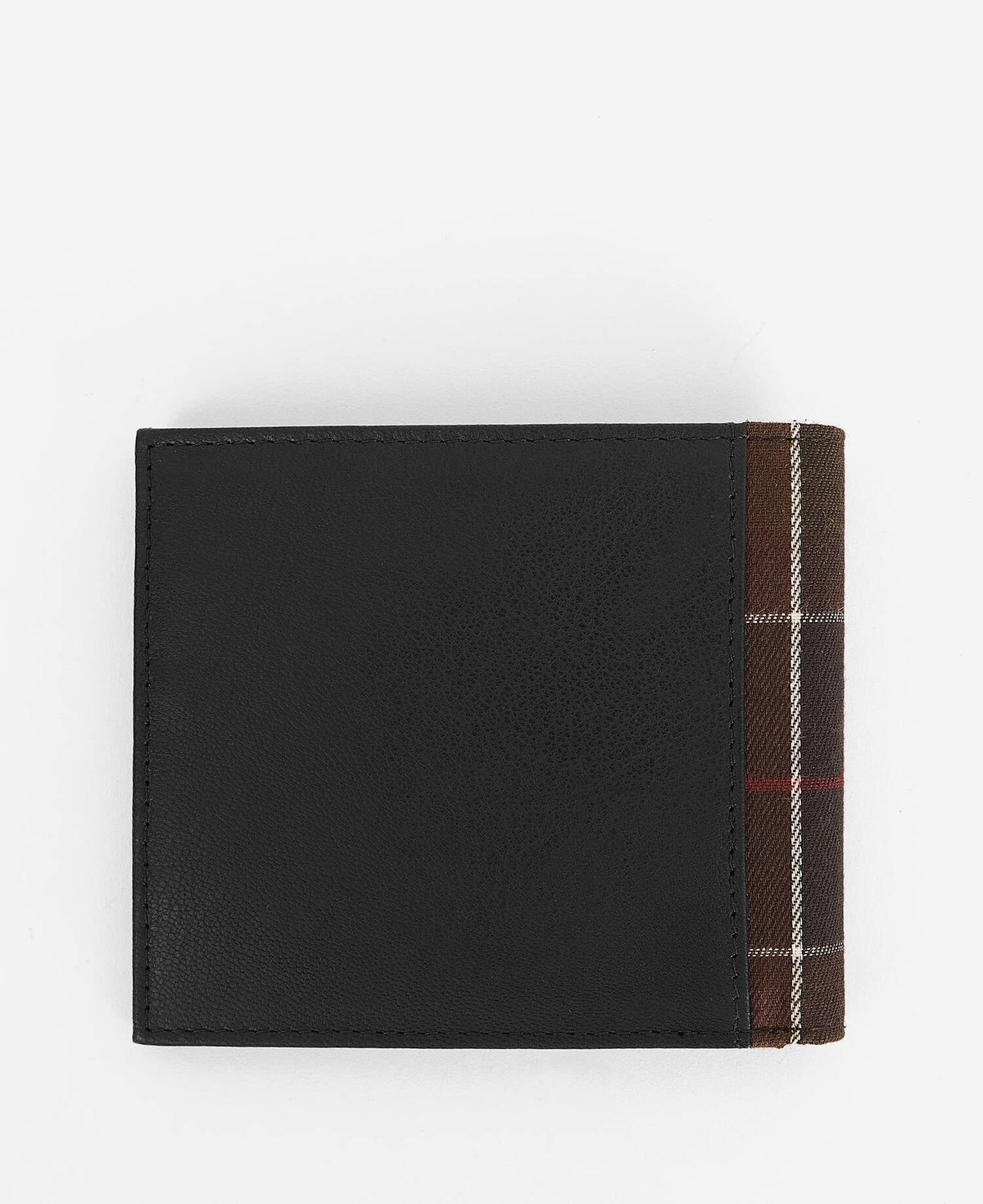 Barbour Leather Tartan Wallet & Card Holder Gift Set - Black