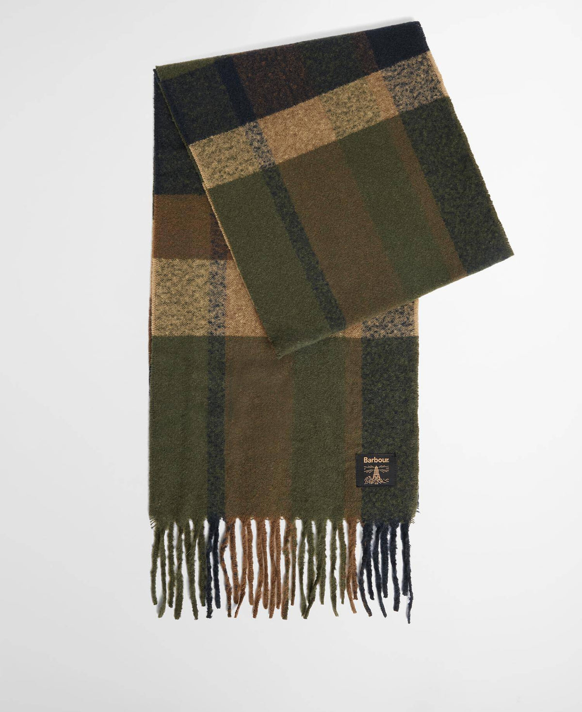 Barbour Westerdale Beanie and Scarf Gift Set - Olive