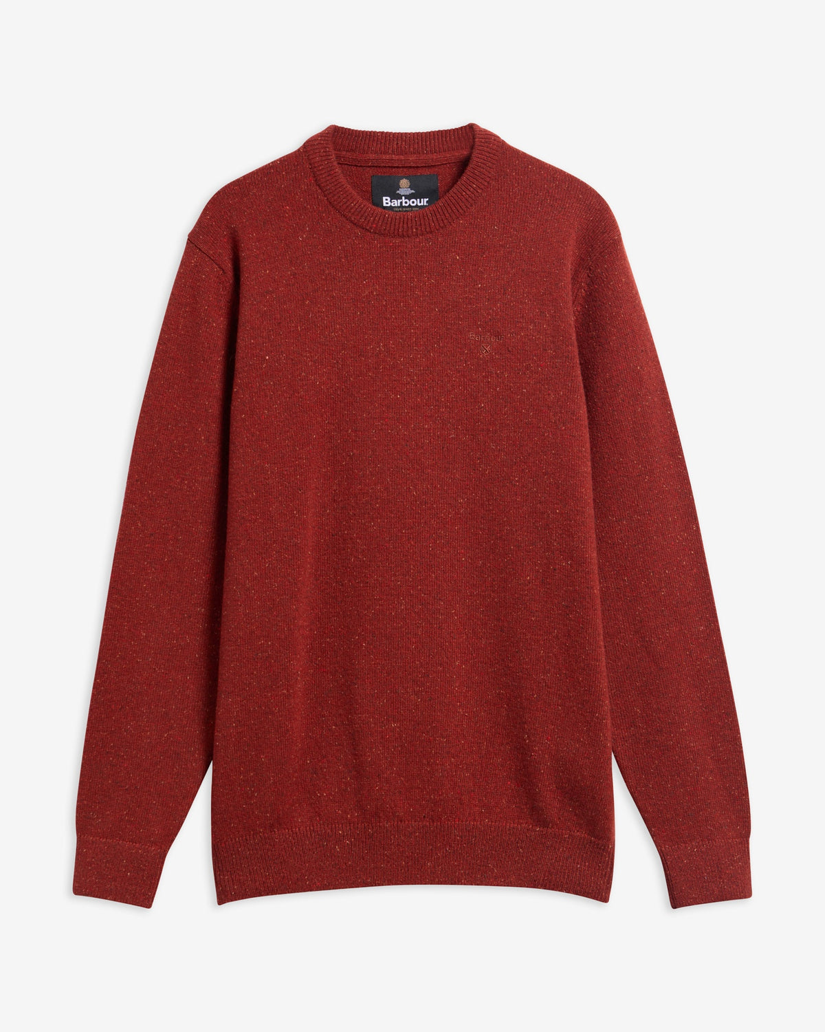 Barbour Essential Tisbury Crew Neck Jumper - Russet