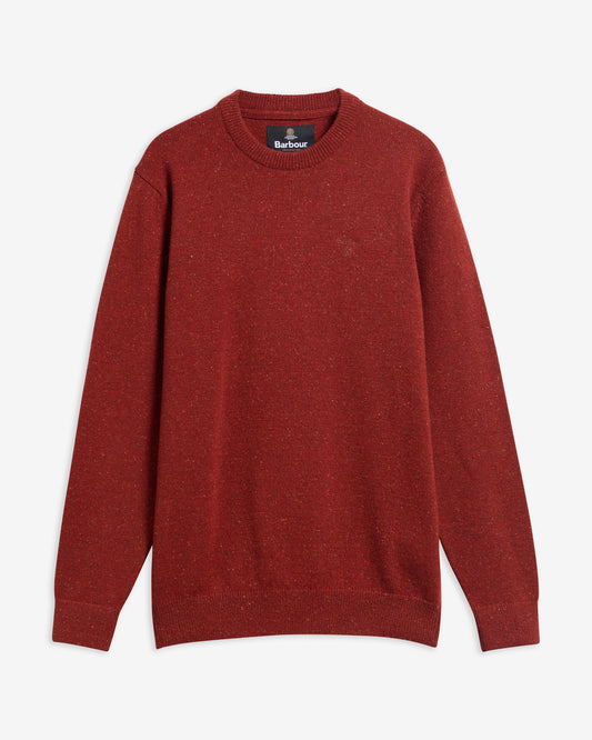 Barbour Essential Tisbury Crew Neck Jumper - Russet