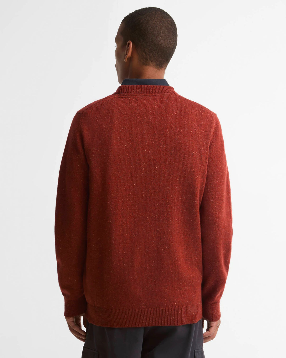 Barbour Essential Tisbury Crew Neck Jumper - Russet