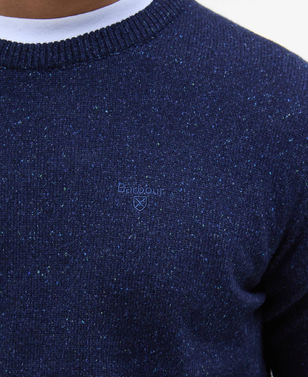 Barbour Essential Tisbury Crew Neck Jumper - Navy