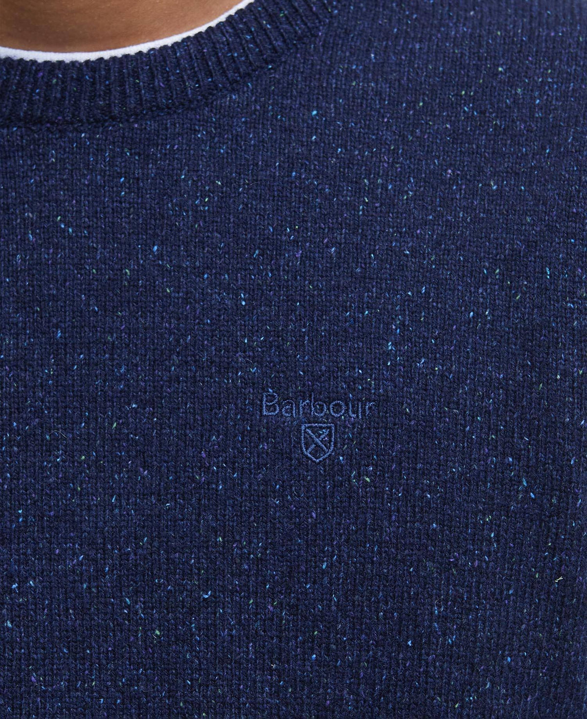 Barbour Essential Tisbury Crew Neck Jumper - Navy