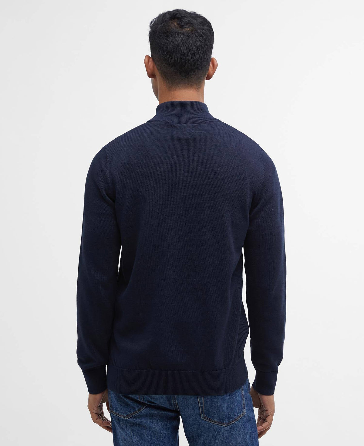 Barbour Cotton Half-Zip Jumper - Navy