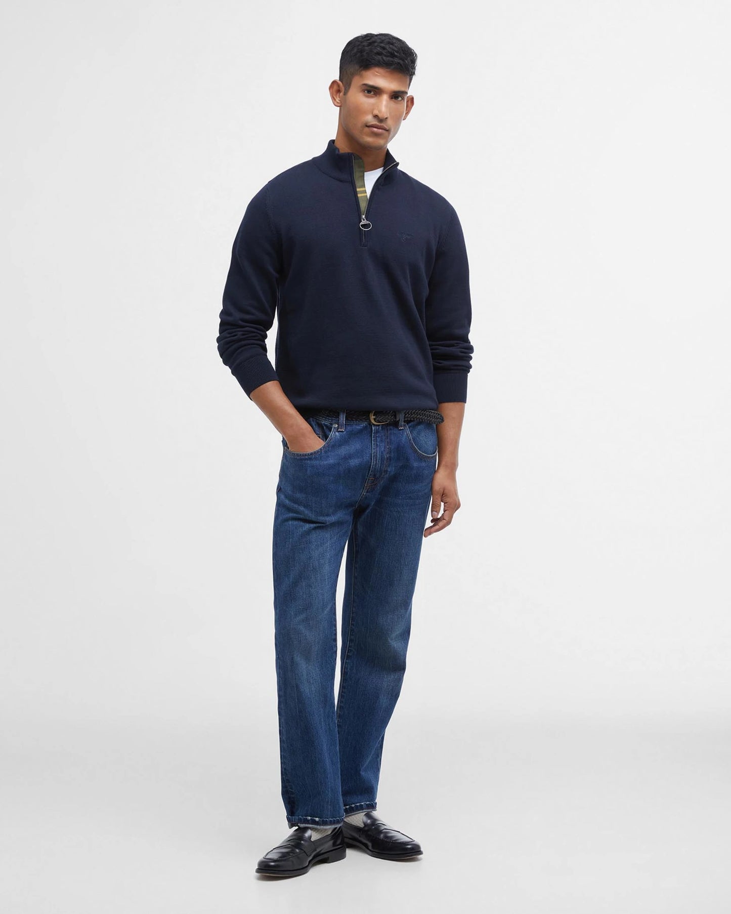 Cotton Half-Zip Jumper