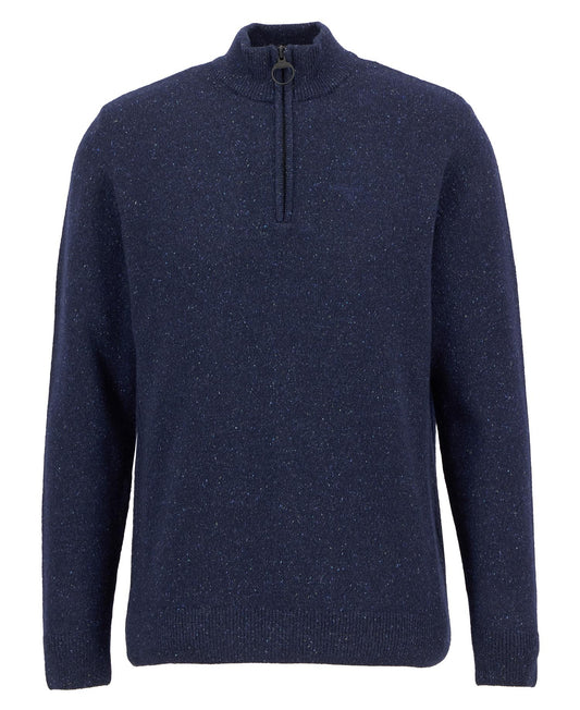Barbour Essential Tisbury Quarter-Zip Jumper - Navy