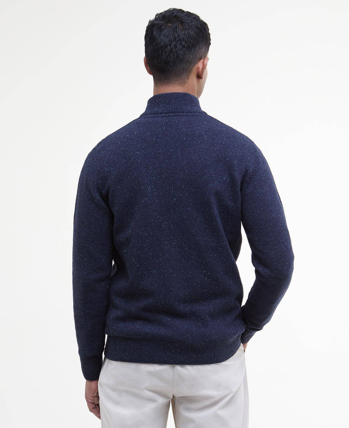 Barbour Essential Tisbury Quarter-Zip Jumper - Navy
