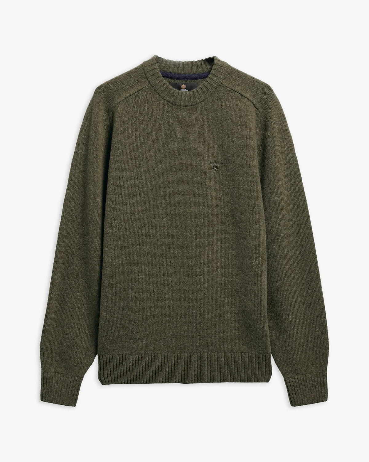 Barbour Newtown Crew Neck Jumper - Mid Olive