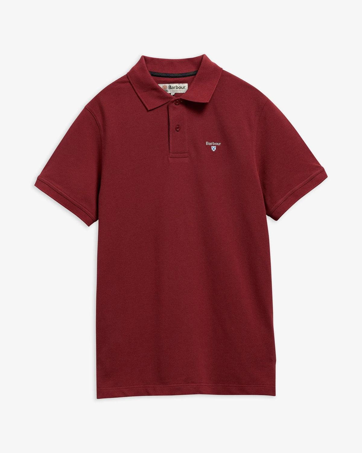 Barbour Tartan Piqué Polo Shirt - Russet